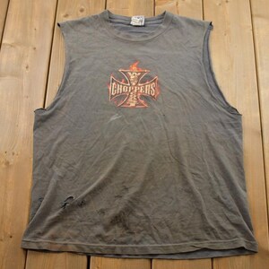 トップス 90s WestCoastChoppers WesternPlaidShirt Vintage 1990s West Coast Choppers Graphic T-shirt / 90s / Vintage