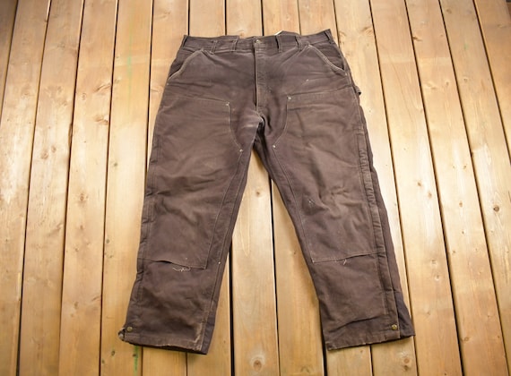Vintage 1990s Thermal Lined Carhartt Double Knees… - image 1