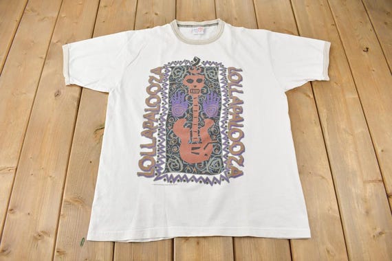 Vintage 1995 Lollapalooza Festival Promo Ringer T-shirt / Made in 