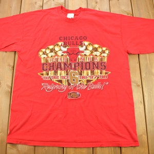 1998 Chicago Bulls 6 Times NBA Champions Shirt Vintage 90s -  Denmark