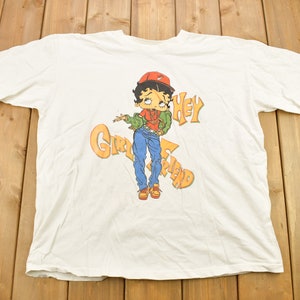 1997年ヴィンテージ ベティ・ブープ「Hey Girlfriend」カートゥーングラフィックTシャツ / 90年代グラフィックTシャツ ワンサイズ / アメリカ製 / シングルステッチ
