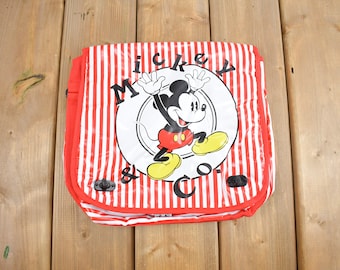Vintage 1990s Walt Disney Mickey Mouse Cooler Bag / Vintage Accessory  / Vintage Disney / Mickey & Co