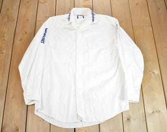 Vintage 1990s Wrangler Western Shirts Embroidered Blank Button Up Shirt