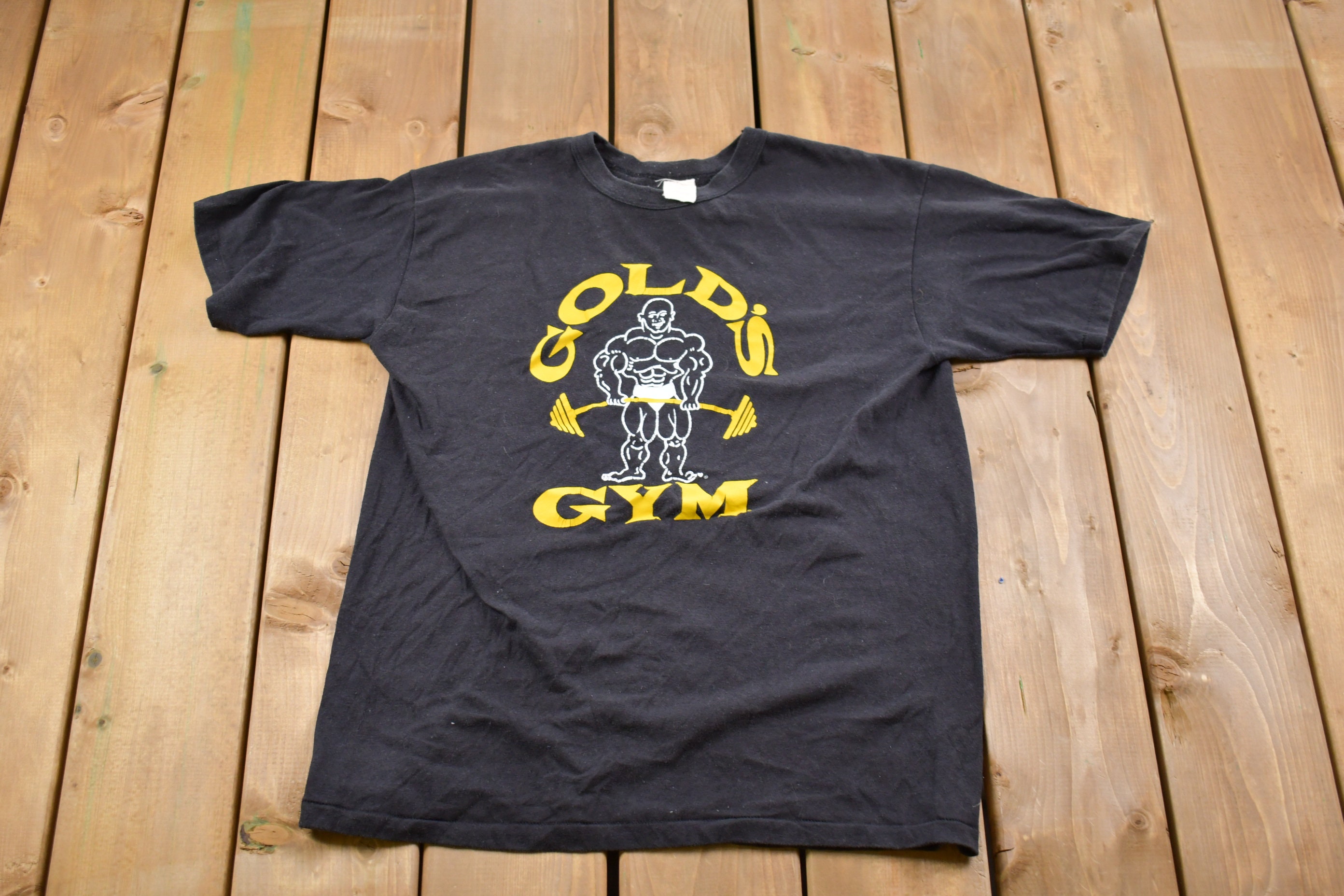 Vintage 1980s Gold's Gym Graphic T 