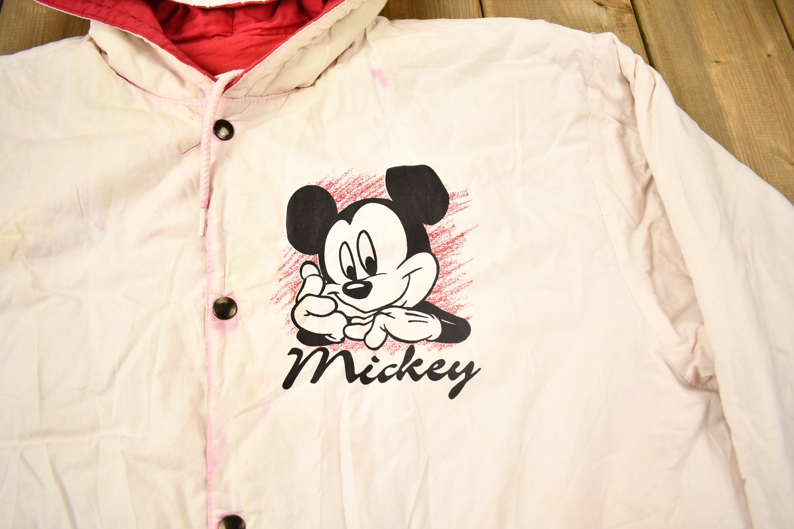 Vintage 1990s Mickey & Co Reversible Disney Jacket / Mickey Mouse 