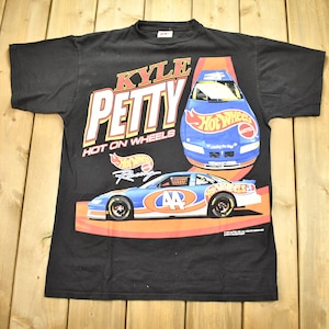 Vintage 1997 Kyle Petty Hot Wheels NASCAR T-Shirt / Hot On Wheels / NASCAR Racing / 90s Streetwear / Athleisure / Sportswear / Racing Tee