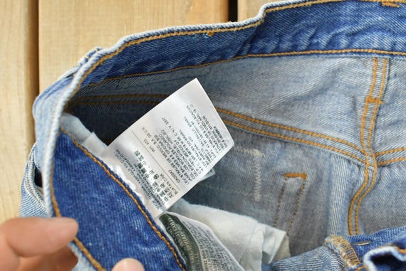 Vintage 2000s Levi's Distressed Patchwork Denim J… - image 5