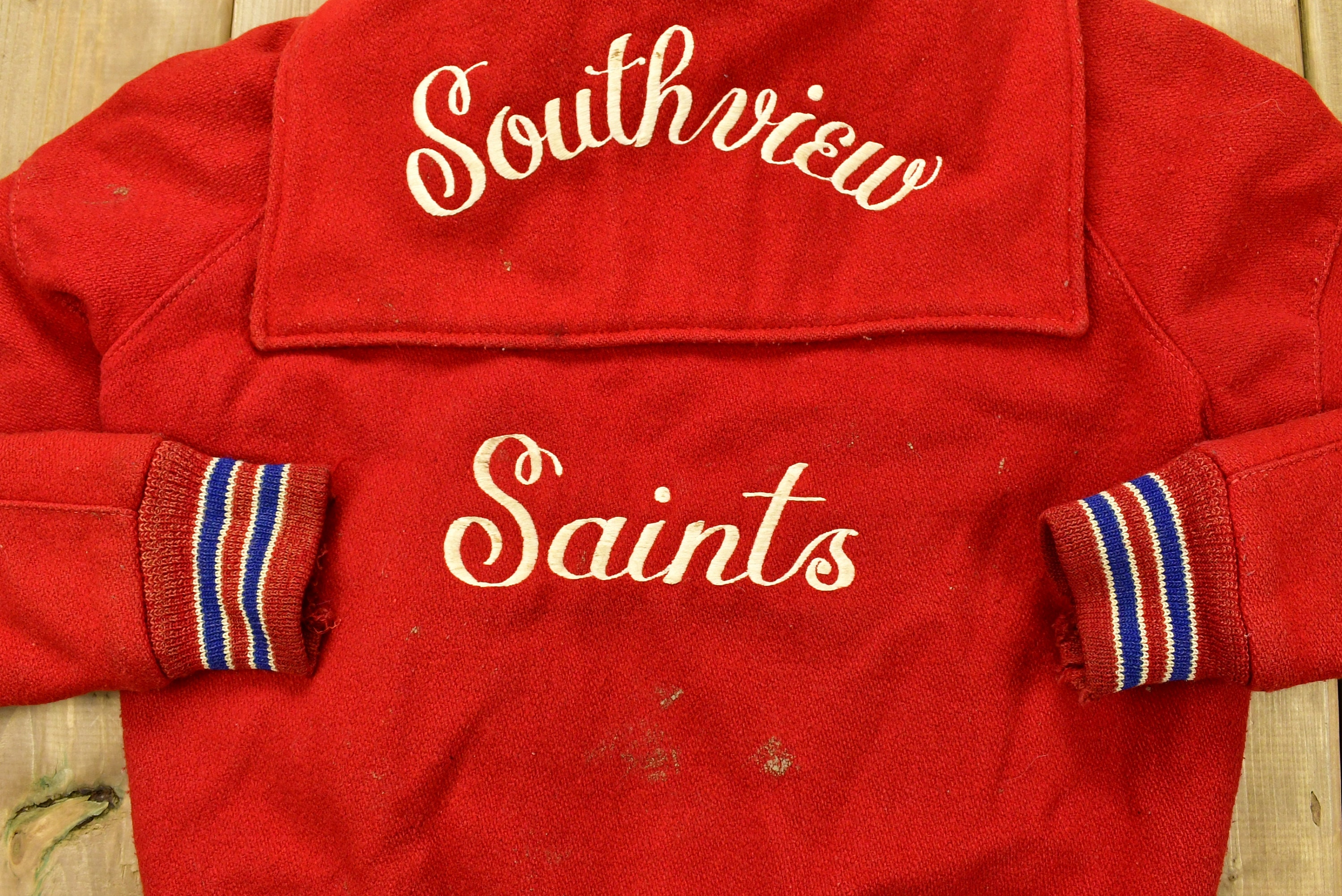 Vintage 1960s Southview Saints Delong Varsity Jacket / True 