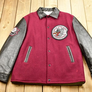 Vintage 1990s Chuck & The Boys Orangeville Varsity Hockey Jacket / Fall Winter Outerwear / Streetwear Fashion / Sportswear / Made In Canada