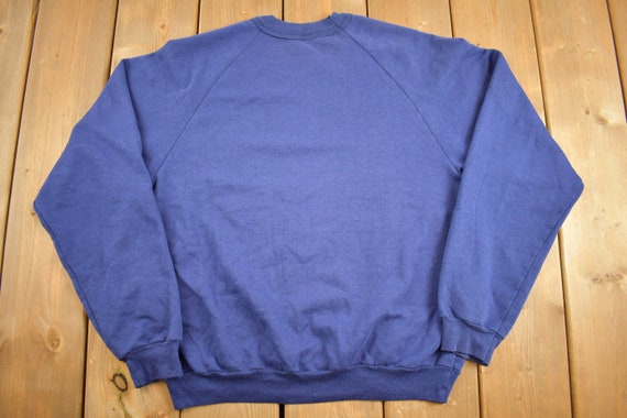 Vintage 1980s Collegiate Blue Sweatshirt / Sports Sweatshirt