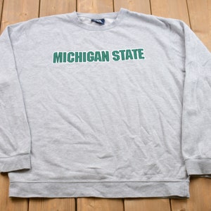 Vintage 1990s University of Michigan State Collegiate Crewneck / Sweatshirt / Embroidered / NCAA Sweatshirt / Sportswear / Athleisure