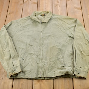 Vintage 1970s Nortex Distressed  Windbreaker Jacket / True Vintage / Made In USA / Streetwear / Blank Jacket