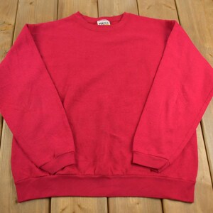 Vintage 1990s Tultex Blank Crewneck Sweatshirt Made In USA