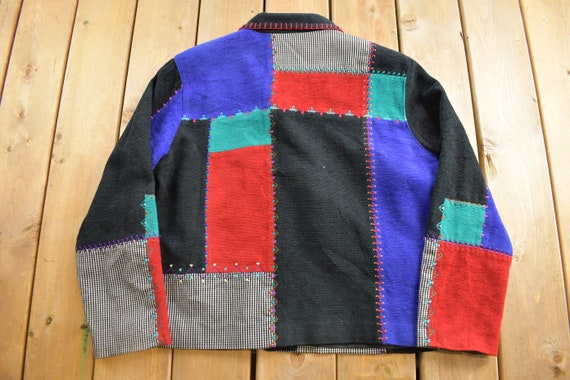 Vintage 1990s Koret Patchwork Jacket / Work Jacke… - image 2