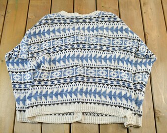 Vintage 1990s Eddie Bauer Knit Cardigan Sweater Men's Large