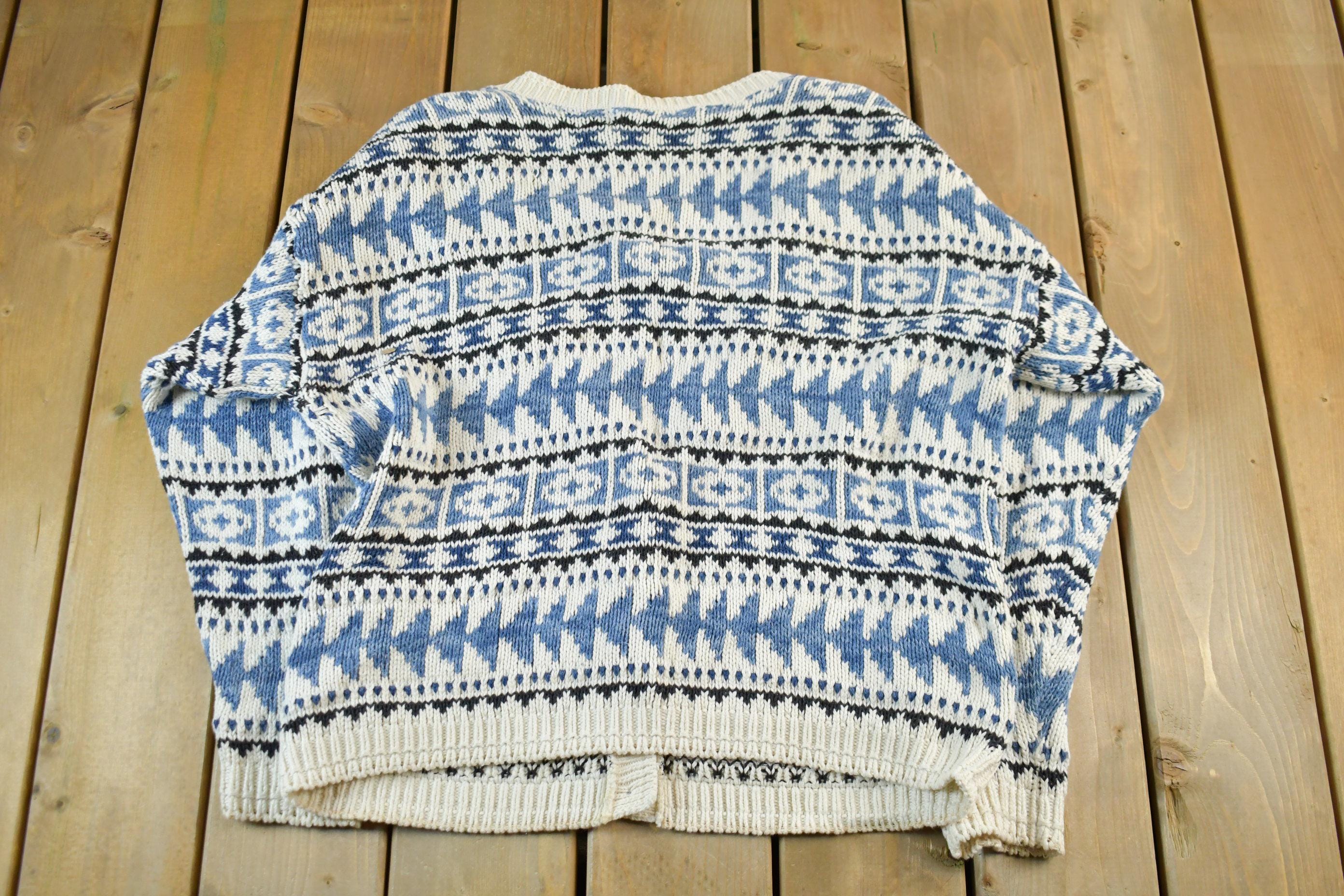 Vintage 1990s Eddie Bauer Knit Cardigan Sweater Men's Large