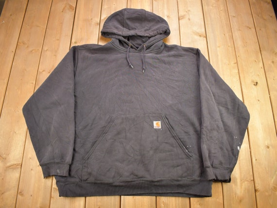 Vintage 1990s Carhartt Black Hoodie / Vintage Workwear / Size - Etsy