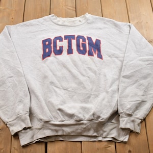 Vintage 1990s BCTGM Number 19 Union Canada Crewneck Sweatshirt / 90s Crewneck / Souvenir Sweater / Streetwear / Union Made / Cer Fund