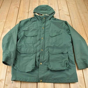 Vintage 1990s Woolrich Plaid Lined Jacket / Vintage Woolrich / Plaid Lined / Tactical Jacket / Made In USA / Size L