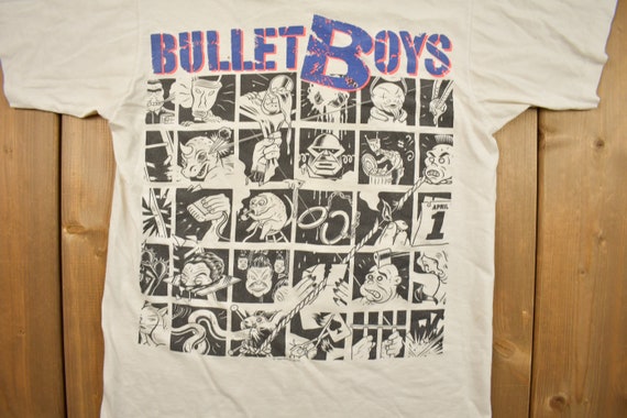 Vintage 1980s Bullet Boys Band T-shirt / Band Tee… - image 3