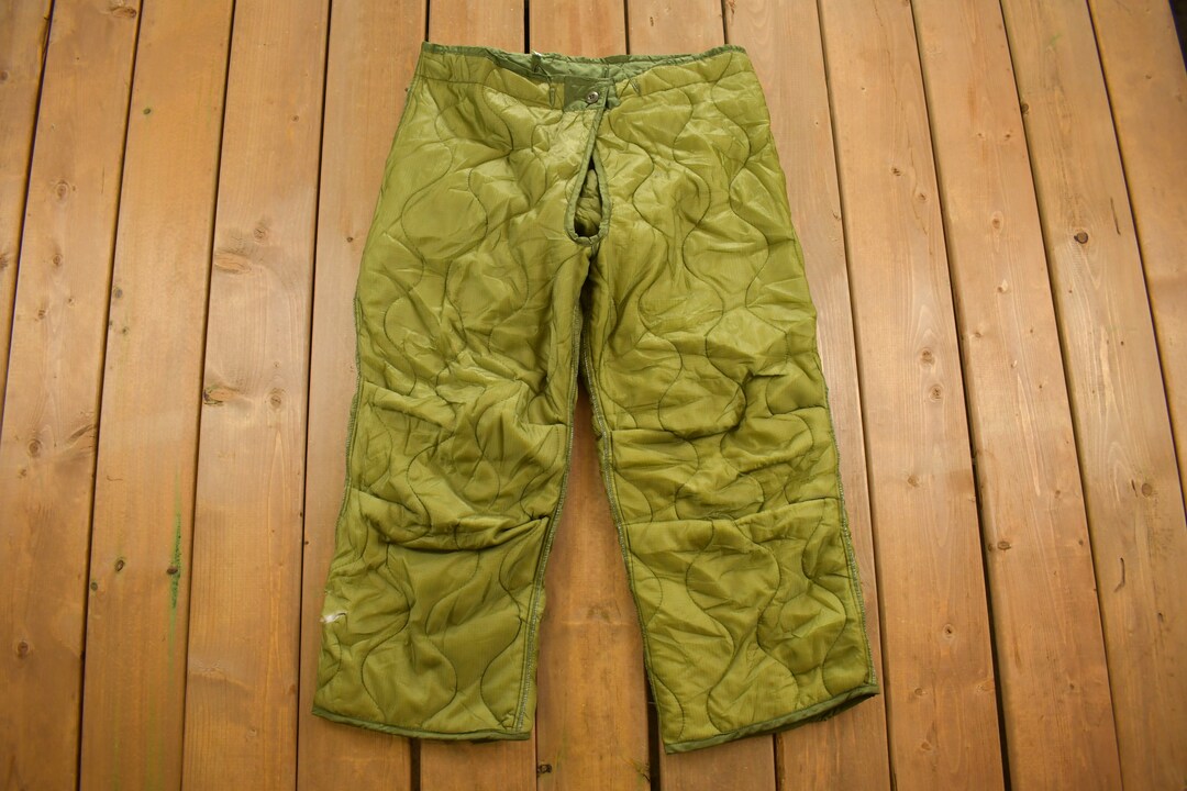 True Vintage 1983 US Military Cold Weather Liner Pants Size Medium Long