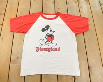 Vintage 1990s Mickey Mouse Disneyland Promo T-Shirt Men's Large / 90s Graphic Tee / Vintage Mickey Mouse / 90s Disney Tee