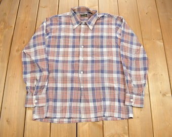 Vintage Melton Wintermaster Red Flannel Button up Shirt Made in