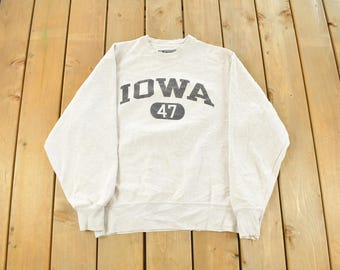 Vintage NCAA 80s Champion Reverse Weave University of Iowa