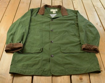 Chaqueta de trabajo vintage L.L. Bean Barn Chore Coat de los años 2000 para hombre, talla 2XL alta / Ropa de trabajo / Ropa urbana / Ropa de abrigo estilo Y2K / Para actividades al aire libre