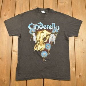 Vintage 1988 Cinderlla Long Cold Winter Tour Band T-shirt / Band Tee / Single Stitch / Made in USA / Music Promo / Premium Vintage