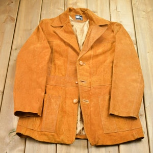 Vintage 1980s Arte Diel Suede Leather Blazer / Fall Outerwear / Leather Coat / Winter Outerwear / Streetwear Fashion / Suede Jacket