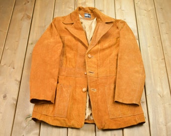 Vintage 1980s Arte Diel Suede Leather Blazer / Fall Outerwear / Leather Coat / Winter Outerwear / Streetwear Fashion / Suede Jacket