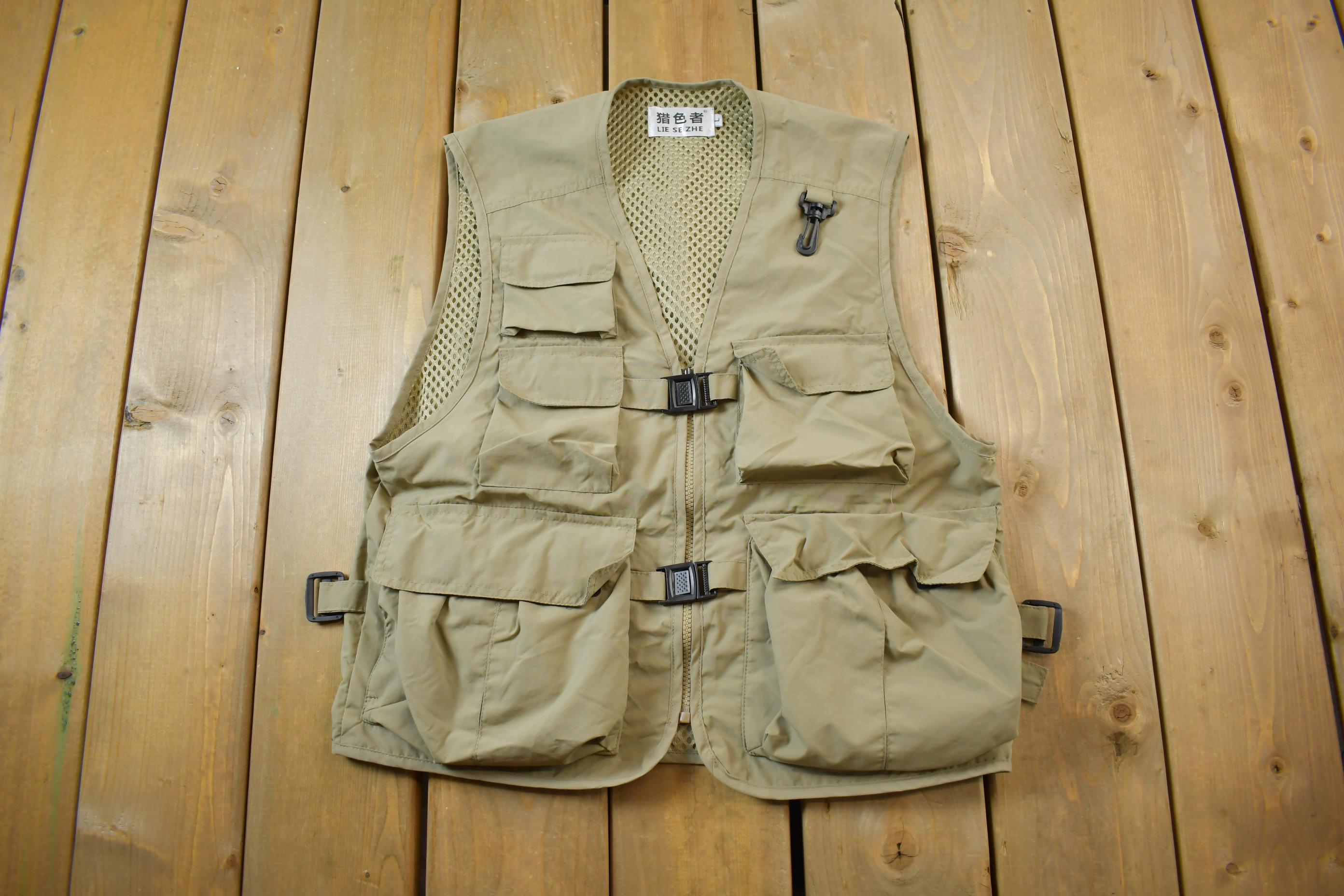 Vintage Y2K Lie Se Zhe Light Nylon Multi Pocket Fishing Vest - Etsy