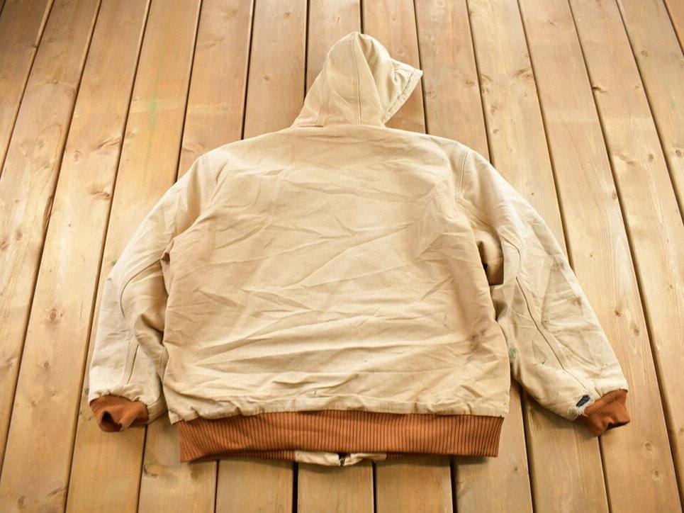 Vintage 1990s Carhartt Hooded Cinched Active Jac Work Jacket