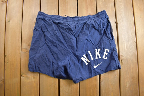 Vintage 1990s Nike Swimming Trunks Size XL / Blue… - image 1