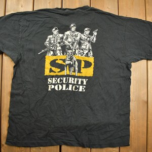 Vintage 1990s US AF SP Security Police Graphic T Shirt / Vintage Texas T Shirt / Graphic Tee / Single Stitch / Made In usa