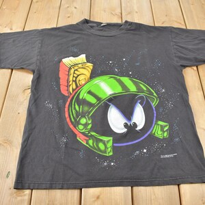 1996年ヴィンテージ マービン・ザ・マーシャン ルーニー・テューンズ カートゥーングラフィックTシャツ アメリカ製 サイズM