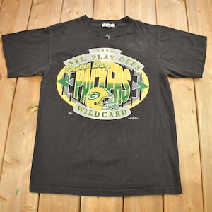 Camiseta gráfica vintage de los Green Bay Packers de los playoffs de la NFL de 1994 con el comodín / Fabricada en EE. UU. / Costura simple / NFL / Ropa de calle de los 90 / Ropa deportiva
