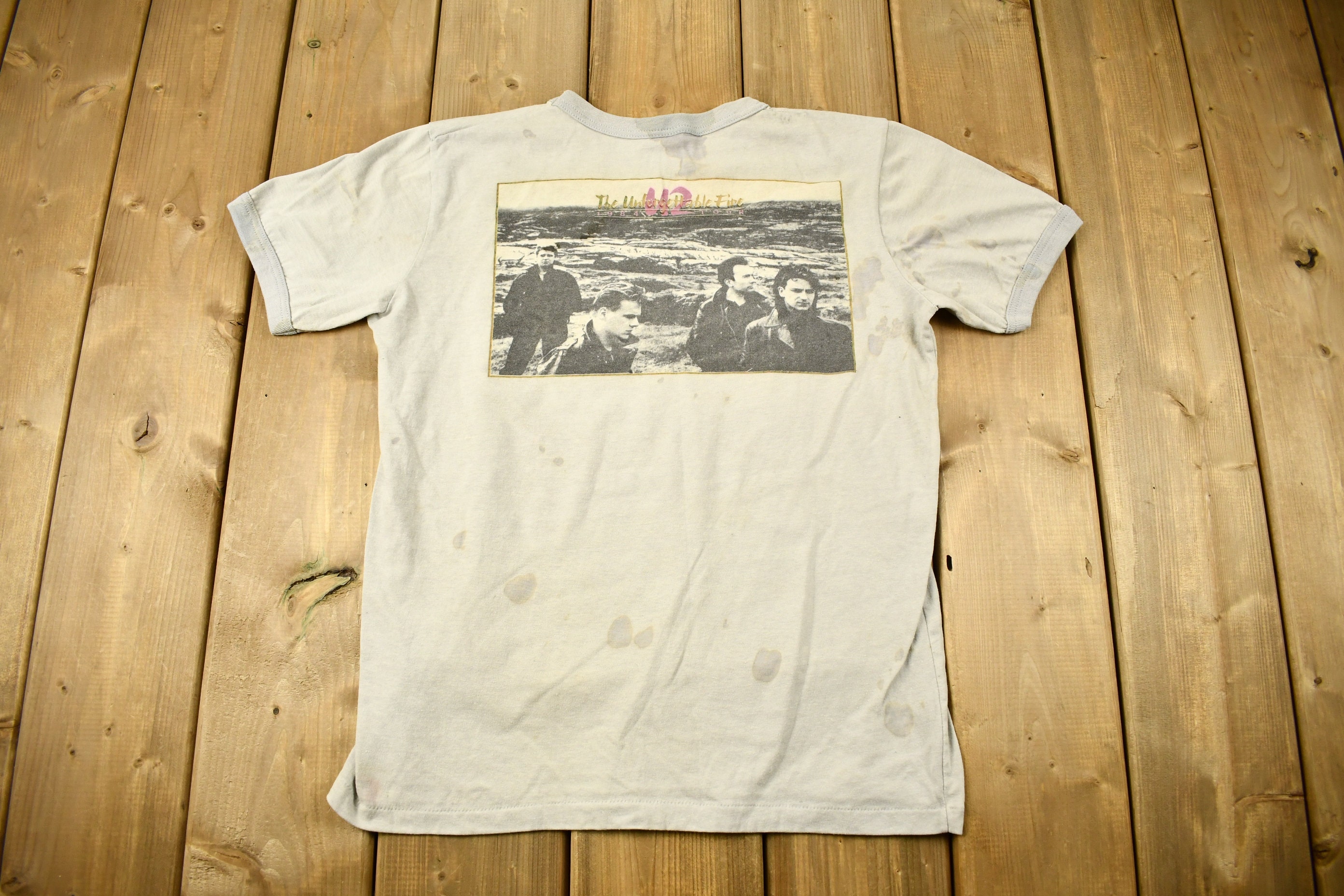 Vintage 1984 U2 the Unforgettable Fire Album Promo Band T-shirt