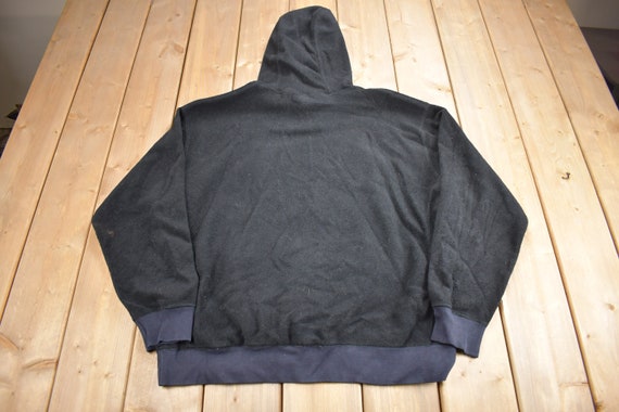 Vintage 1990s GAP Embroidered Fleece Hoodie / 90s Hoodie / Vintage