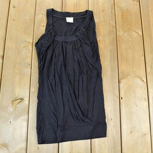 Vintage Y2K Vigoss Black Mini Dress / Y2k Vintage Bedazzled Tops / Retro Womenswear / Mod Fashion