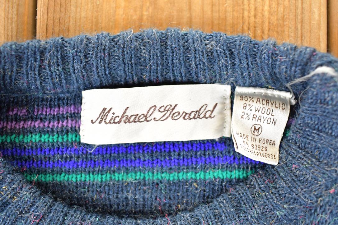 Vintage 1990s Michael Gerald Knit Abstract Pattern Crewneck 