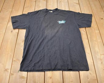 Vintage 1990s Fender Fine Electric Instruments Single Stitch Graphic T-Shirt Made In USA