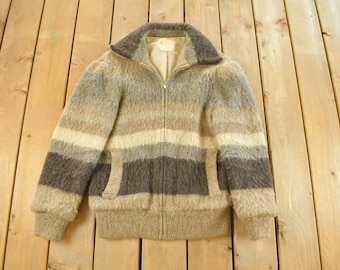 Vintage 1980s Alafoss Icewool Wool Jacket Men's Medium / Made In Iceland / Outdoorsman / Vintage Knit / Winter Sweatshirt / Made in Iceland