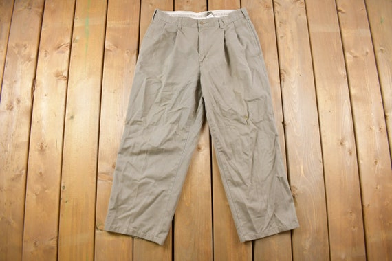 Vintage 1990's Calvin Klein Khaki Pants Size 31 x… - image 3