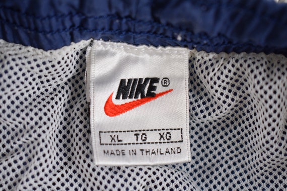 Vintage 1990s Nike Swimming Trunks Size XL / Blue… - image 5