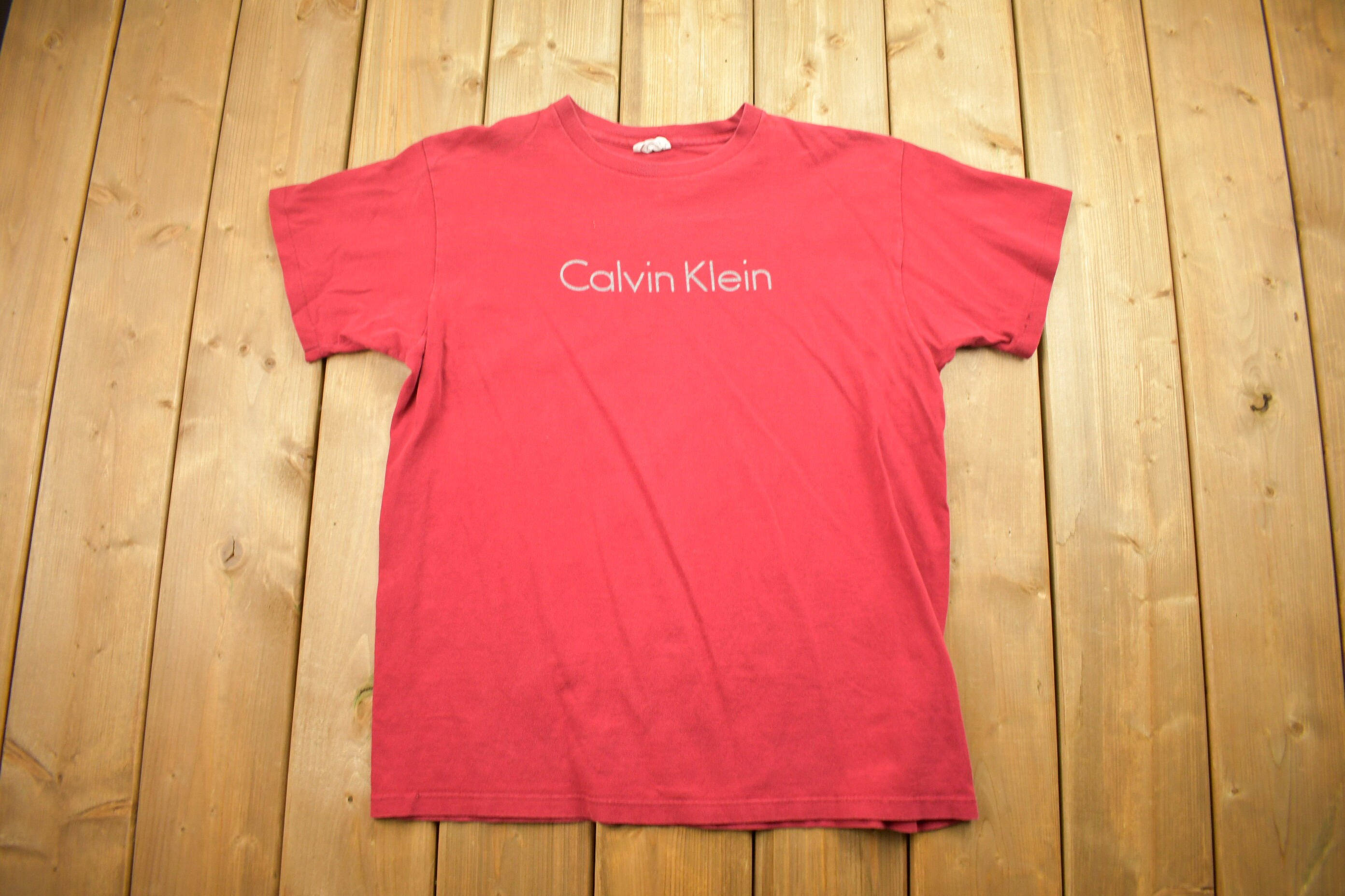 Vintage 1990s Calvin Klein Spell Out T Shirt / Single Stitch / - Etsy