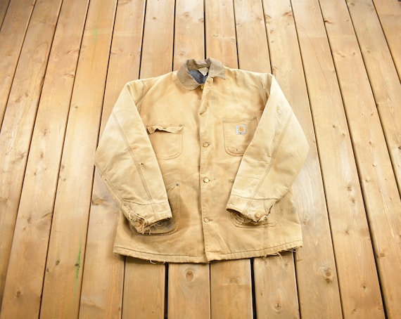 Vintage 1980s Carhartt Blanket Lined Chore Jacket / Workwear 
