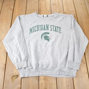 Vintage 1990s Michigan State University Crewneck Made In USA