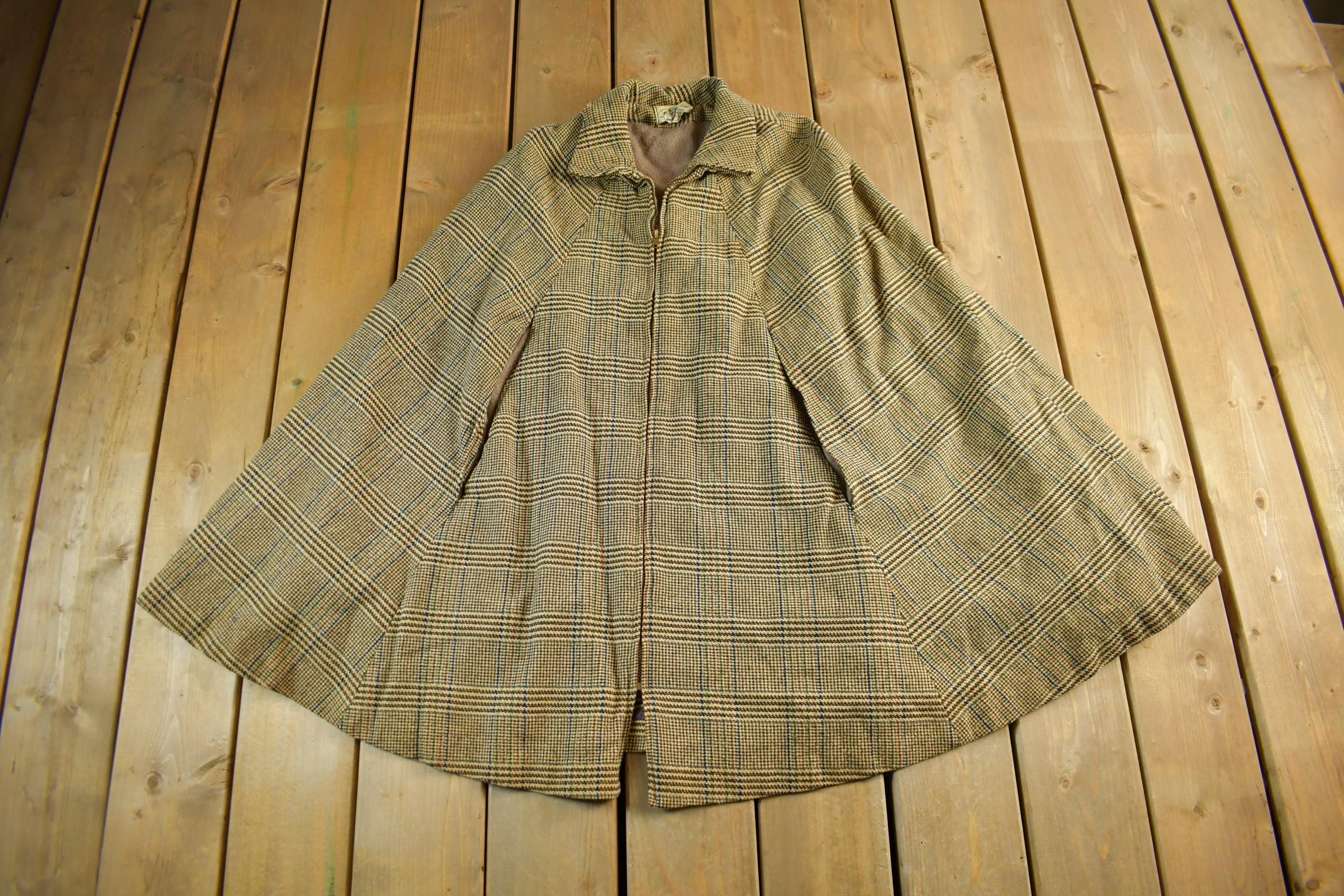 80s～ wool poncho coat 80s Wool Poncho - Etsy